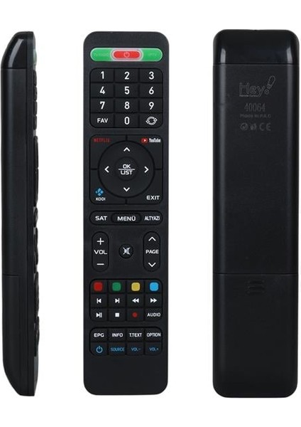 Hey Hiremco Turbo 4K Netflix Youtube Tuşlu Hd Uydu Kumandası