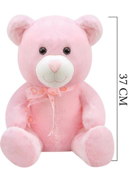 1178P Oturan Ayı 37 cm Pembe