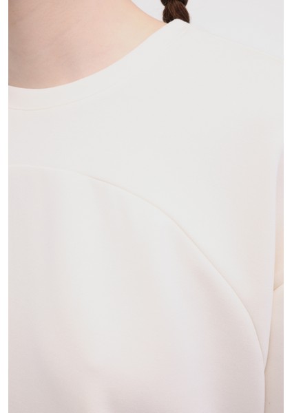 Wl Lın 11QFYY433-084 5fx Ekru Kadın Kısa Kol T-Shirt fırsatları