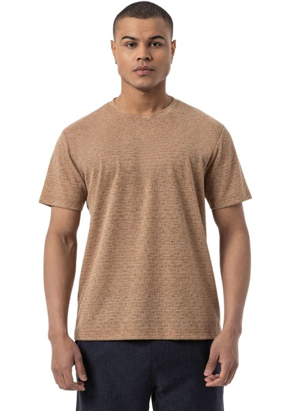 Keten Bisiklet Yaka T-Shirt