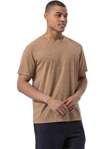 Keten Bisiklet Yaka T-Shirt