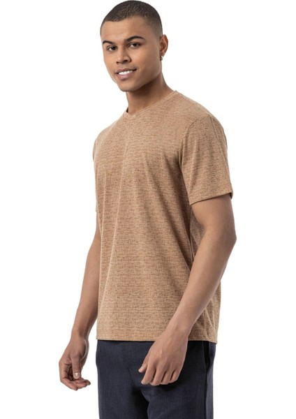Keten Bisiklet Yaka T-Shirt