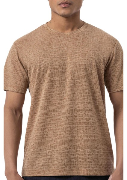 Keten Bisiklet Yaka T-Shirt