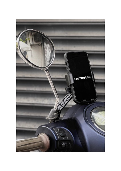 Bisiklet Scooter Motor Tutucu Otomatik Motorsiklet Ayna Bağlantılı Telefon Tutucu fiyatları