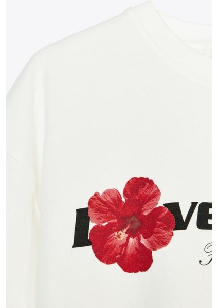 Pasific Pearl Honolulu Baskılı %100 Pamuk Tişört Kadın indirimleri