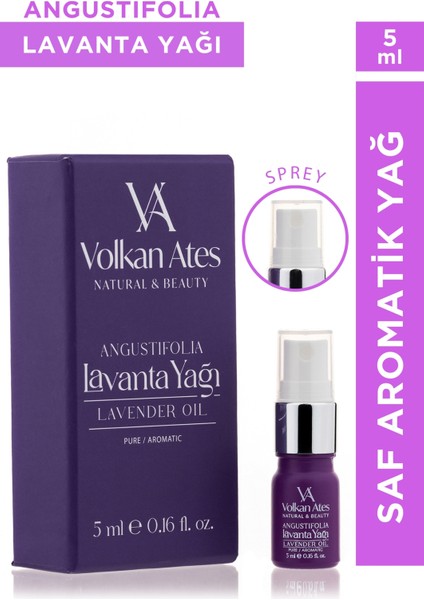 Lavandula Angustifolia Saf Lavanta Yağı Sprey 5 ml
