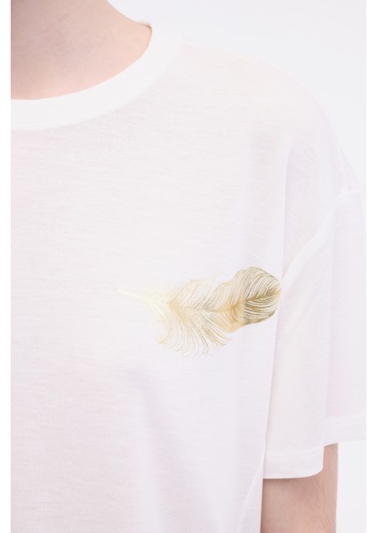 Wl Cyrus 11bt206 5fx Ekru Kadın Kısa Kol T-Shirt fırsatları