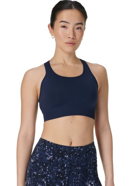 Stamina Seamless Sports Bra Kadın Mavi Fitness Bra