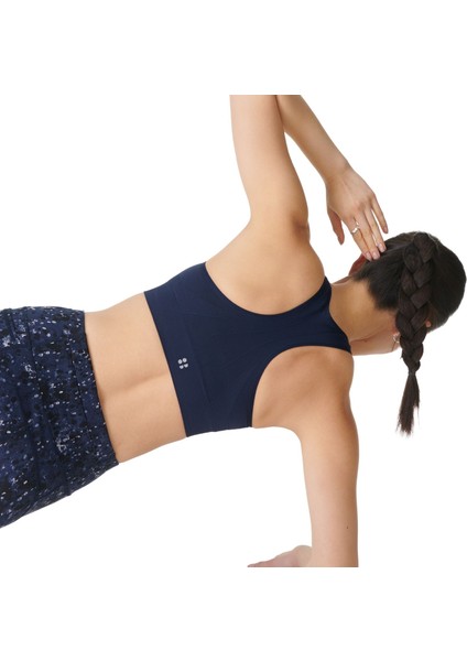 Stamina Seamless Sports Bra Kadın Mavi Fitness Bra indirimleri