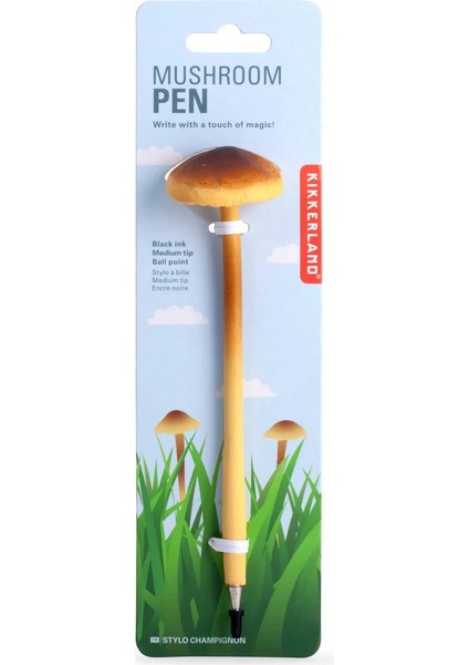 Mantar Siyah Mürekkepli Tükenmez Kalem