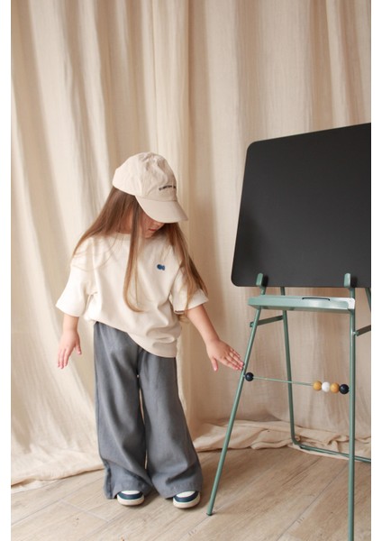 Balık Nakışlı Oversize T-Shirt
