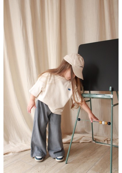 Balık Nakışlı Oversize T-Shirt