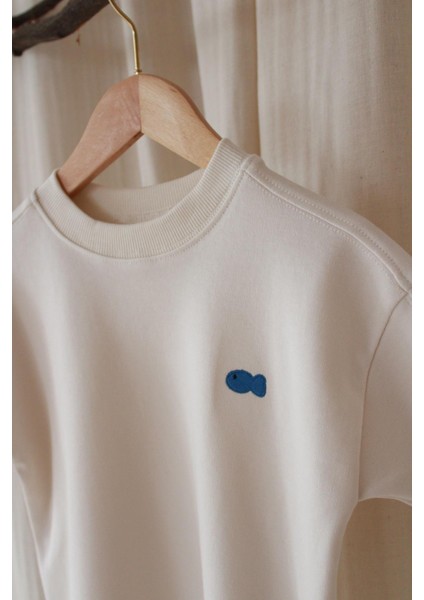 Balık Nakışlı Oversize T-Shirt