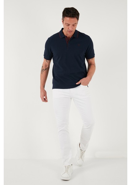 Pamuk Düğmeli Slim Fit Polo Yaka T Shirt Erkek Polo Yaka T Shirt 5902118
