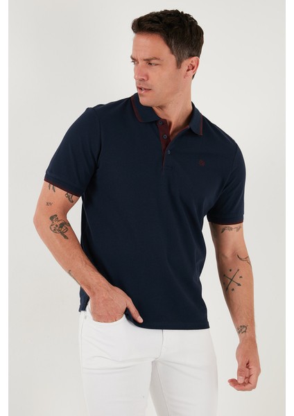 Pamuk Düğmeli Slim Fit Polo Yaka T Shirt Erkek Polo Yaka T Shirt 5902118