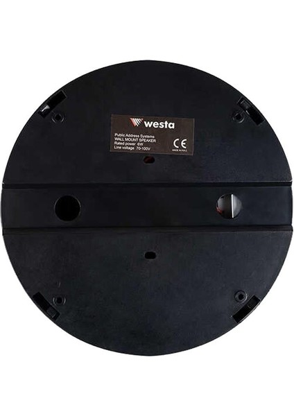 WS-1119TB 13 cm Sıva Üstü Siyah Tavan Hoparlör