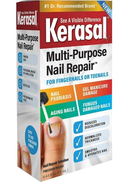 Kerasal Multi Purpose Nail Repair For Fingermails & Toenails Tırnak Onarıcı 13 ml