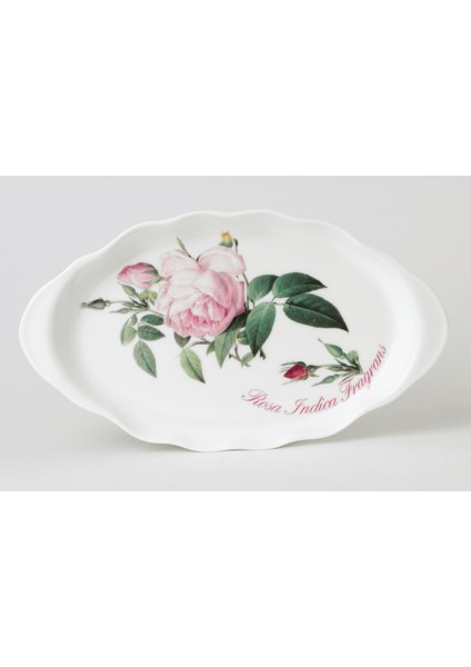 Versailles Ince Kemik Çini Tatlı Tepsi Oval Sunum Koleksiyon Yükseklik 23MM Mikrodalga Uyum 1 Adet