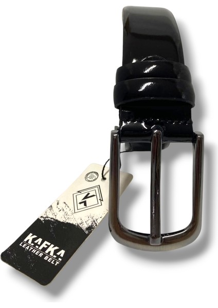 K140-25 Hakiki Rugan Deri Klasik Erkek Kemer 110 cm