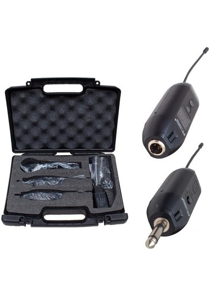 MV-19589 Uhf Yaka Tipi Enstrüman Ikili Mikrofon Set