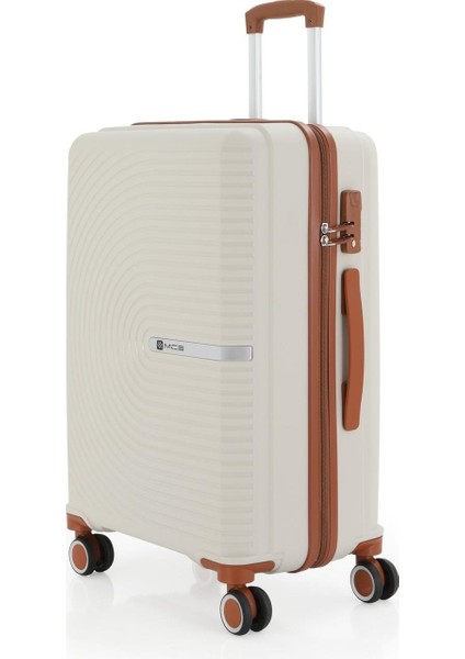 Polipropilen Valiz V374 75 cm Büyük Boy Kemik-Kahve fiyatları