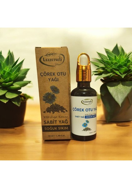 Doğal Soğuk Sıkım Çörek Otu Yağı (50 Ml)