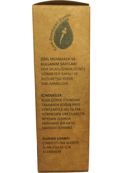 Doğal Soğuk Sıkım Çörek Otu Yağı (50 Ml) fiyatları