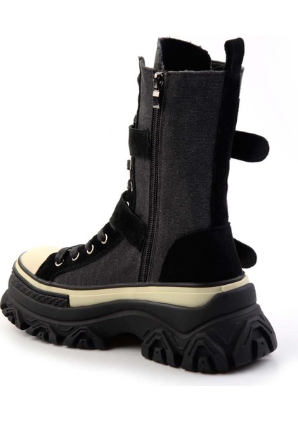 Siyah Kadın Bot & Bootie K02185039718 fırsatları