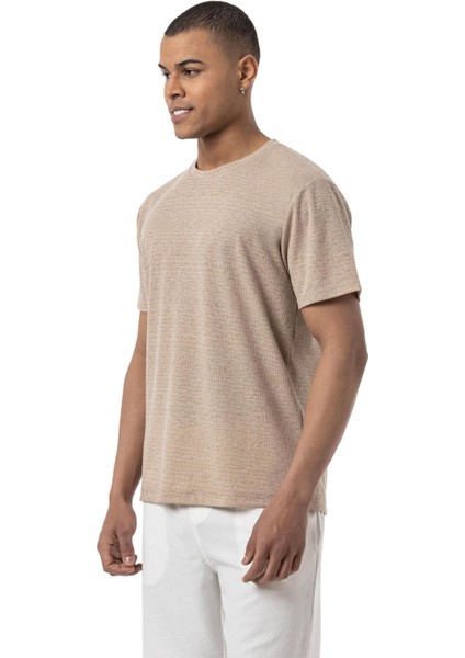 Keten Bisiklet Yaka T-Shirt