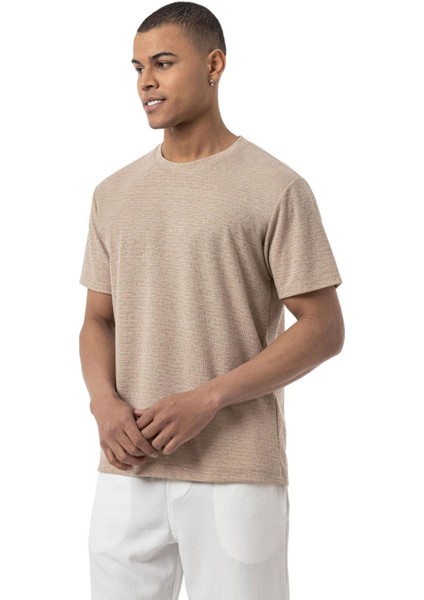 Keten Bisiklet Yaka T-Shirt