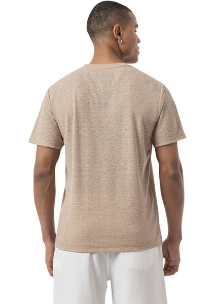 Keten Bisiklet Yaka T-Shirt