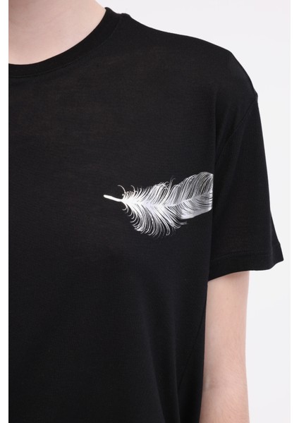 WL CYRUS 11BT206 5FX Siyah Kadın Kısa Kol T-Shirt fırsatları