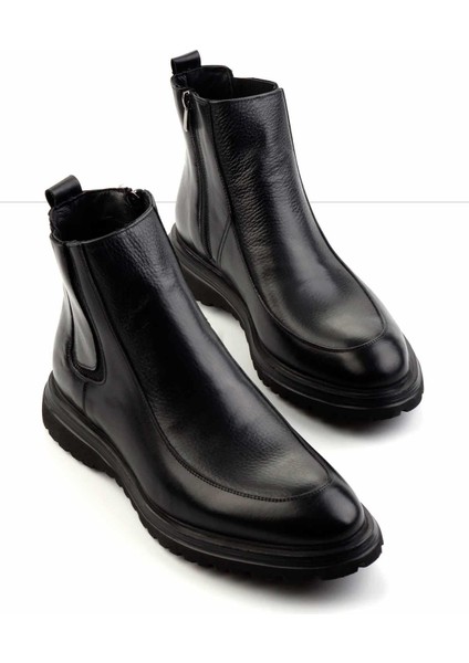 Siyah Siyah Leather Erkek Bot & Bootie E02194021141 fiyatları