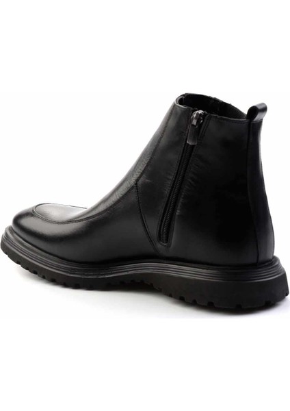 Siyah Siyah Leather Erkek Bot & Bootie E02194021141 fırsatları