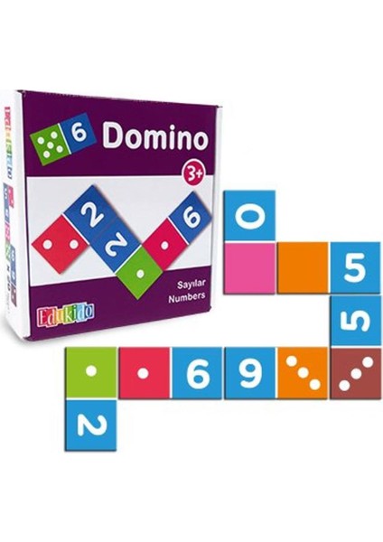 Nessiworld EDU-3012 Ahşap Sayılar Domino -Chiva