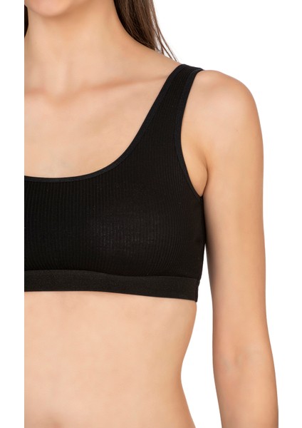 Özkan 27408 Kadın Viskon Kumaş Çıkarılabilir Pedli Balensiz Kaşkorse Kalın Askılı Sütyen Büstiyer indirimleri