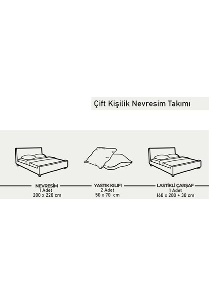 Harmony Çift Kişilik Nevresim Takımı 200 x 220 cm