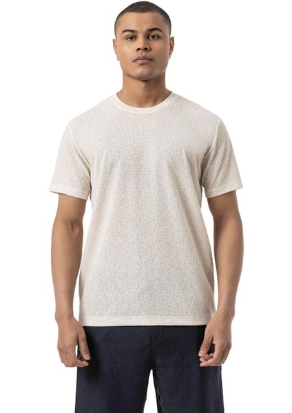 Keten Bisiklet Yaka T-Shirt
