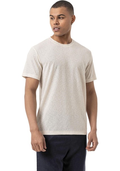 Keten Bisiklet Yaka T-Shirt