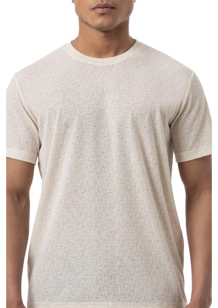 Keten Bisiklet Yaka T-Shirt