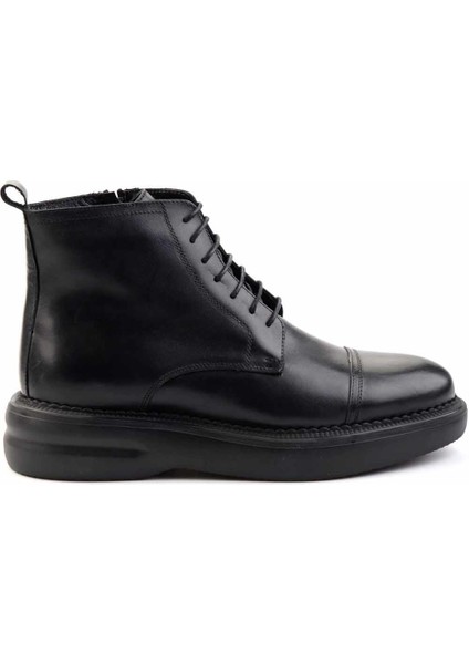 Siyah Siyah Leather Erkek Bot & Bootie E02011008041