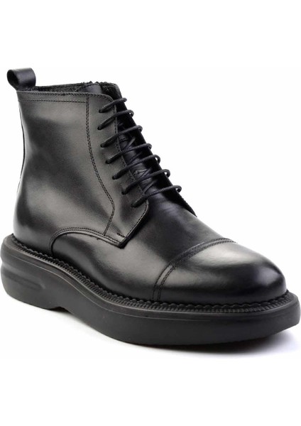 Siyah Siyah Leather Erkek Bot & Bootie E02011008041 modelleri