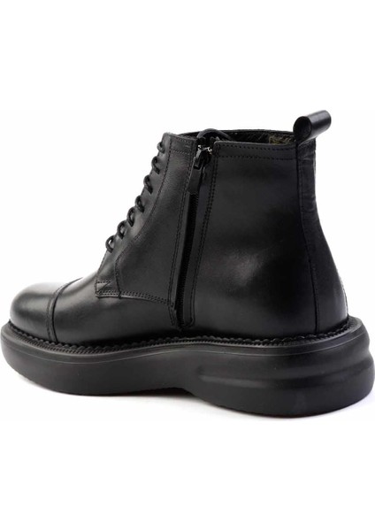 Siyah Siyah Leather Erkek Bot & Bootie E02011008041 fırsatları