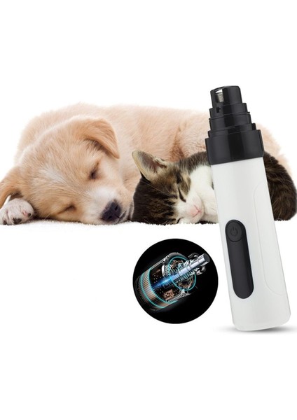 Evcil Hayvan Tırnak Kesme Düzeltme Aleti Kedi Köpek Pedikür Manikür Makinesi Şarjlı