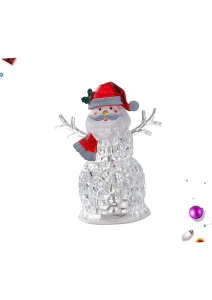 Noel Baba Değişken Işıklı Wireless Biblo Pilli Housoutil Masaüstü 23CM Stil Modern Akrilik 1 Adet modelleri