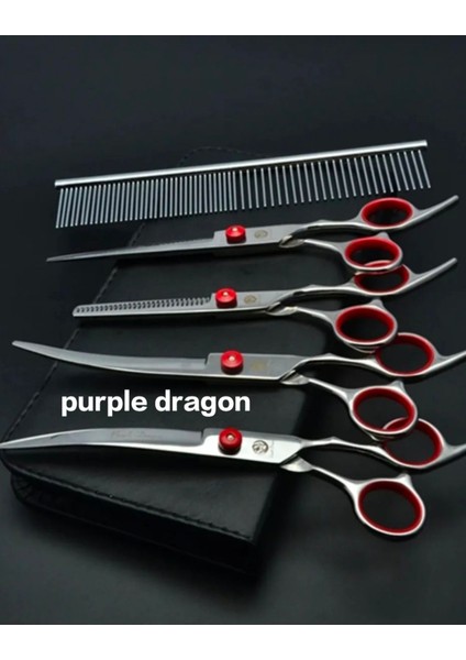 Profesyonel 7.0 Inch-18 cm Pet Kuaför Kedi Köpek Makas Seti 440C Paslanmaz Japon Çeliği