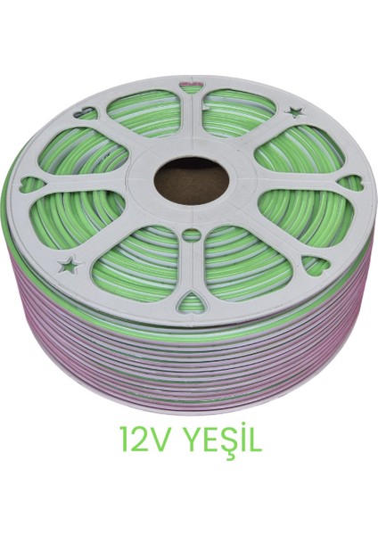 12V Yeşil Neon Şerit LED 100 Metre