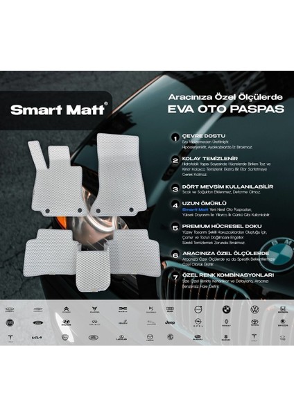 Chery Omoda 5 2022-2024 Uyumlu Araca Özel Akıllı Oto Paspas