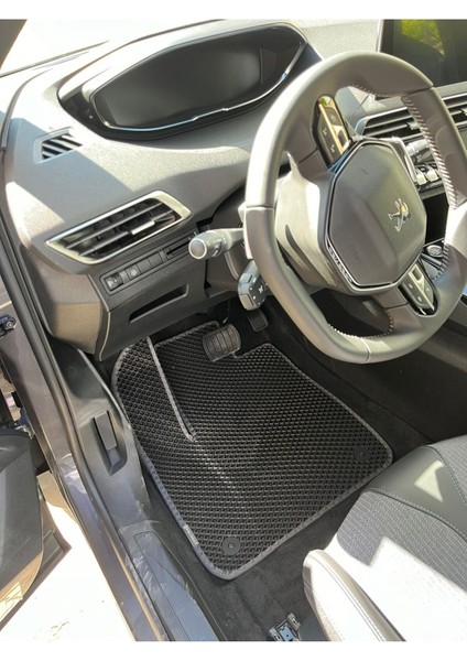 Peugeot 3008 2016- 2024 Uyumlu Yeni Nesil Araca Özel Akıllı Oto Paspas Havuzlu Oto Paspas Araba