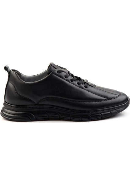 Siyah Leather Erkek Casual Ayakkabı E01070022243